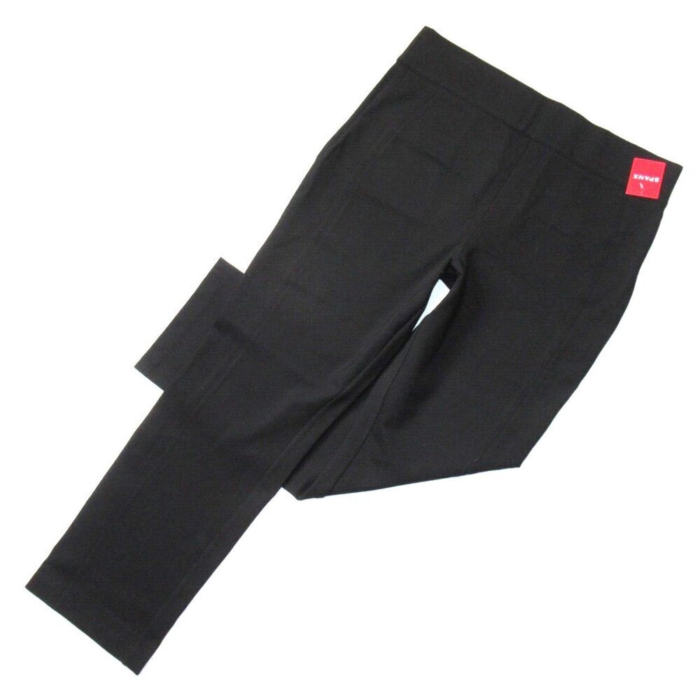 NWT SPANX 20254R The Perfect Pant in Classic Black Slim Straight Ponte Knit M